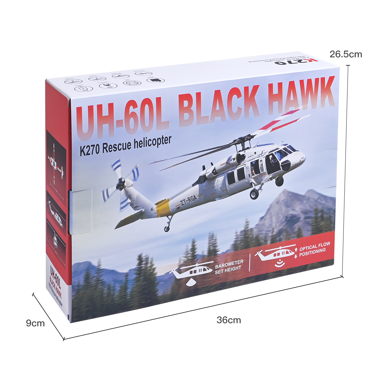 WLtoys K170 K270 UH-60L Brushl - đánh giá và giá Rc Helicopter Gyro