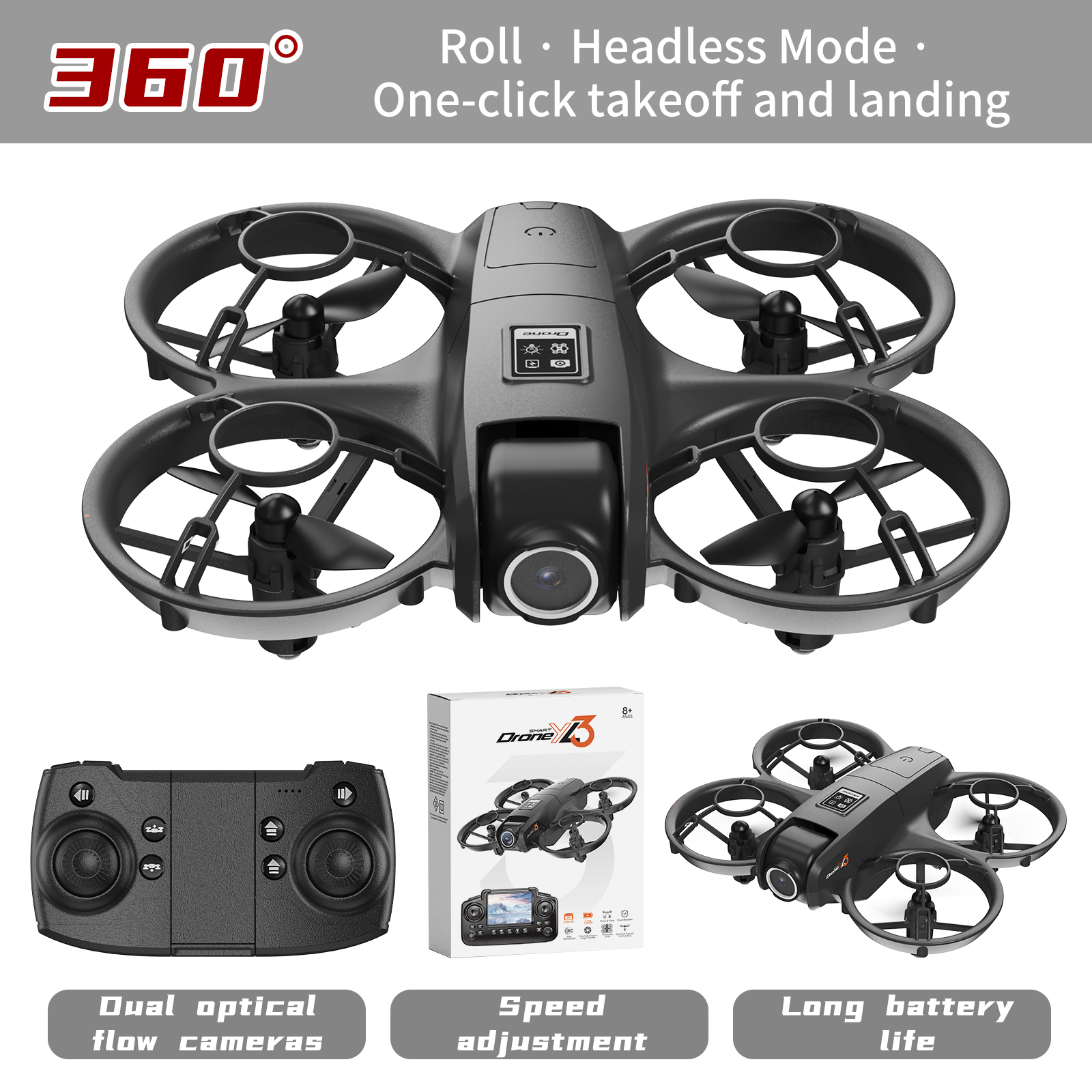 YL3 Remote-Controlled Drone wi - đánh giá và giá Rc Helicopter Case
