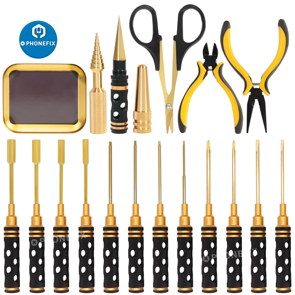 19 in 1 Professional RC Tools  - đánh giá và giá Rc Helicopter Tool Kit